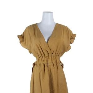 ZARA Drees Elegant Tan Dress